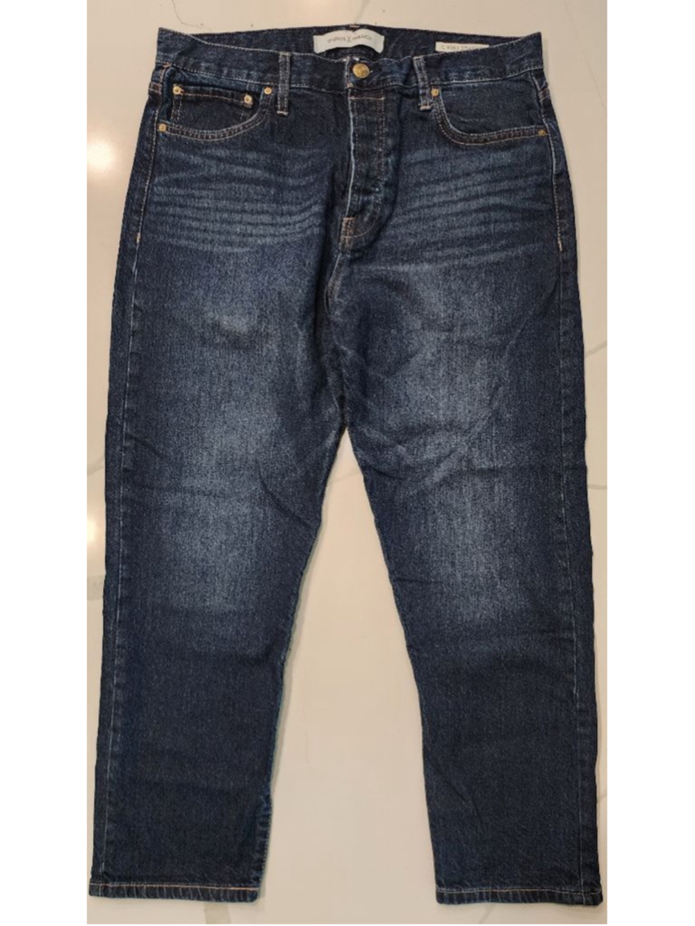 Vintage X America Cheeky Straight Jeans Womens Size 10 Dark Wash Button Fly